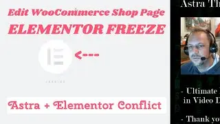 Elementor Frozen While Loading Astra Woocommerce Shop Page Using Edit with Elementor