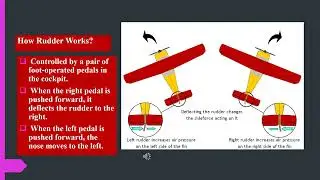 Rudder (Primary Flight Control Surface on Vertical Stabilizer) on Aircraft