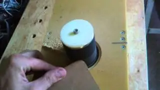 Шлифовальный барабан в работе.