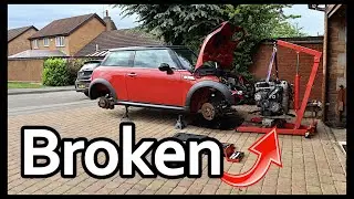 R56 MINI COOPER S ENGINE REMOVAL