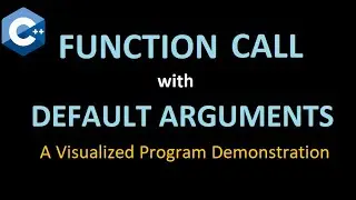 Program to demonstrate FUNCTION CALL BY PASSING DEFAULT ARGUMENTS. A Visual Experience.