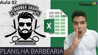 Planilha de Barbearia, como criar planilha para barbearia para controlar finanças, LISTA SUSPENSA