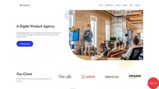 Build An Awesome landing page using HTML, Tailwind CSS and Javascript  || HERO SECTION || Part 2