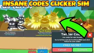 😱INSANE CODES IN CLICKER SIMULATOR ROBLOX