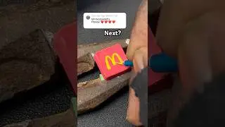 Drawing M for McDonald’s but on my keyboard! Custom keyboard!