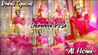 Late Post 😜/Poses In Lehanga🔥/Diwali Poses🪔/Festival Look Look#pose#shorts#selfportraits#youtube