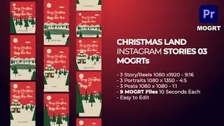 Premiere Pro Template: Christmas Land Instagram Stories