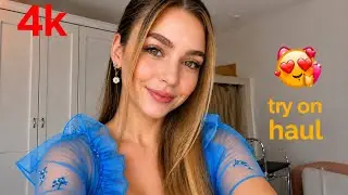 4K Shein Bikini Try On Haul | Transparent Lingerie & See-through Dresses