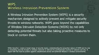 WIPS - Wireless Intrusion Prevention System