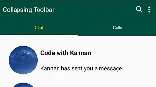 Collapsing Toolbar Look alike WhatsApp | Sketchware Pro | Design Tutorial