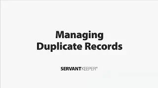 Membership Manager - Managing Duplicate Records