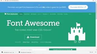 font awesome with hover