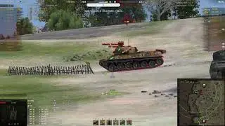Супер бой на ТVP T50/51 7000 урона.