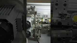 работа кромочного станка #wood #чпу #woodworking #дерево