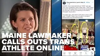 Maine lawmaker posts photo of transgender student on podium for girls sport