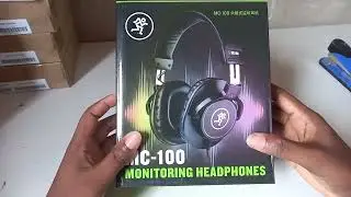 Mackie MC-100 Closed-back headphones unboxing 