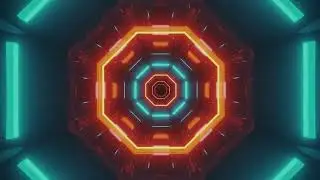 4K Abstract Neon Illusion, Motion Background | vfx footage