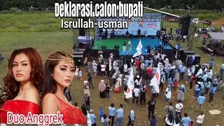 kemeriahan Deklarasi Calon Bupati Terbaik isrullah-usman yg dihadiri artis papan atas duo anggrek