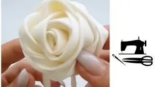 DIY fabric rose. Choker 2024 🌸
