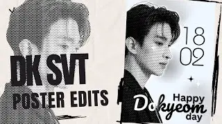 Dokyeom DK SEVENTEEN | KPOP Poster Edits | Canva Poster Tutorial FREE | Minimalist Poster