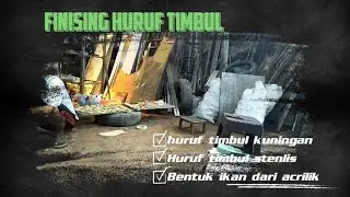 Finising Ahir Kuningan || huruf timbul di workshop @Tosu steel