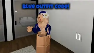 Cute Blue Emo Outfit ID code for Girls in Brookhaven #roblox