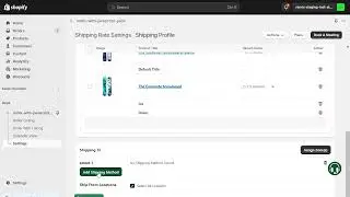 Create shipping profile and create shipping rates for group of products