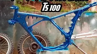 RAKIT MOTOR SUZUKI TS 100 YG BARU DI RESTORASI