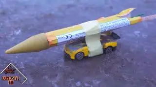 News experiments! Rocket and hotwheels model together 💥💥💥