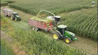 Chopping Corn Silage near Dalton Ohio | Steiner Grain Farms