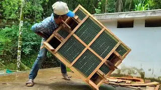 Pigeon Cage Making Easy And Simple | Simple To Make Cage At Home
