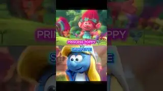 Princess Poppy vs Smurfette 
