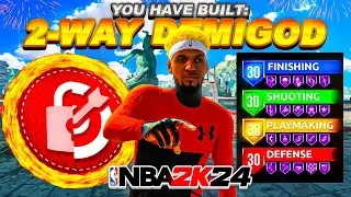the most BROKEN 6’7 2-WAY DEMIGOD BUILD on NBA 2K24 CURRENT GEN! BEST GUARD BUILD on NBA 2K24!