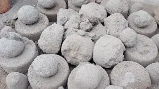 ASMR: Reuse Cement Floor Crumbling #asmr #asmrsand #sandmentcrumbling