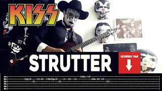 【KISS】[ Strutter ] cover by Masuka | LESSON | GUITAR TAB