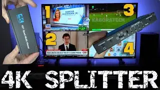 Quad Screen Multiviewer Spliter 4 X 1 4K
