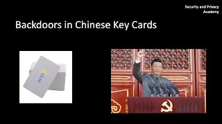 Backdoors in Chinese Key Cards