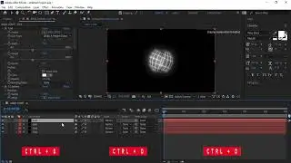 Haw to create grid SPHERE Animation TEXTE in After Effects tutorail