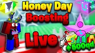 [HITTING 900QD HONEY?!] Bee Swarm Simulator Stream: Christmas Honey Day Boosting StreamPart 1