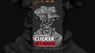 Sculpting a Clicker from The Last of Us in 1 minute