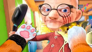 БАБУЛЯ В ЯРОСТИ! КОТИК НЕ ХОЧЕТ БЫТЬ ШАУРМОЙ в I Am Cat VR