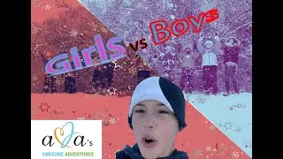Snow Day Challenge...Girls vs Boys!!