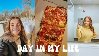 VLOG:  I'm back!!, working at a civil engineering office, + trying Sally Slices pizza from TikTok