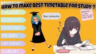 How to make best timetable for study ?? || latest timetable of 2021🔥