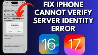 How To Fix iPhone Cannot Verify Server Identity Error
