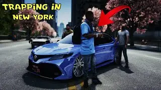 TRAPPING IN NEW YORK - DRILLS IN THE TOYOTA CAMRY 🔫 - GTA5 LS LIFE MOD