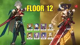 C0 Alhaitham Hyperbloom & C0 Navia Xilonen Double Pyro | Genshin Impact 5.1 Spiral Abyss Floor 12