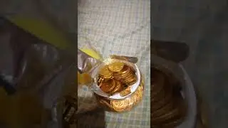 ASMR Chocolate egg coins for Trick or Treat #shorts #asmr #trickortreat #halloween