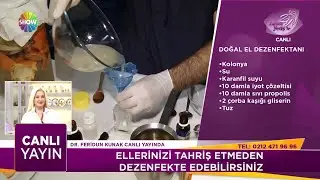 Evde hazırlayabileceğiniz el dezenfektanı