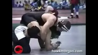 near side cradle hook the leg wrestling hawk morgan